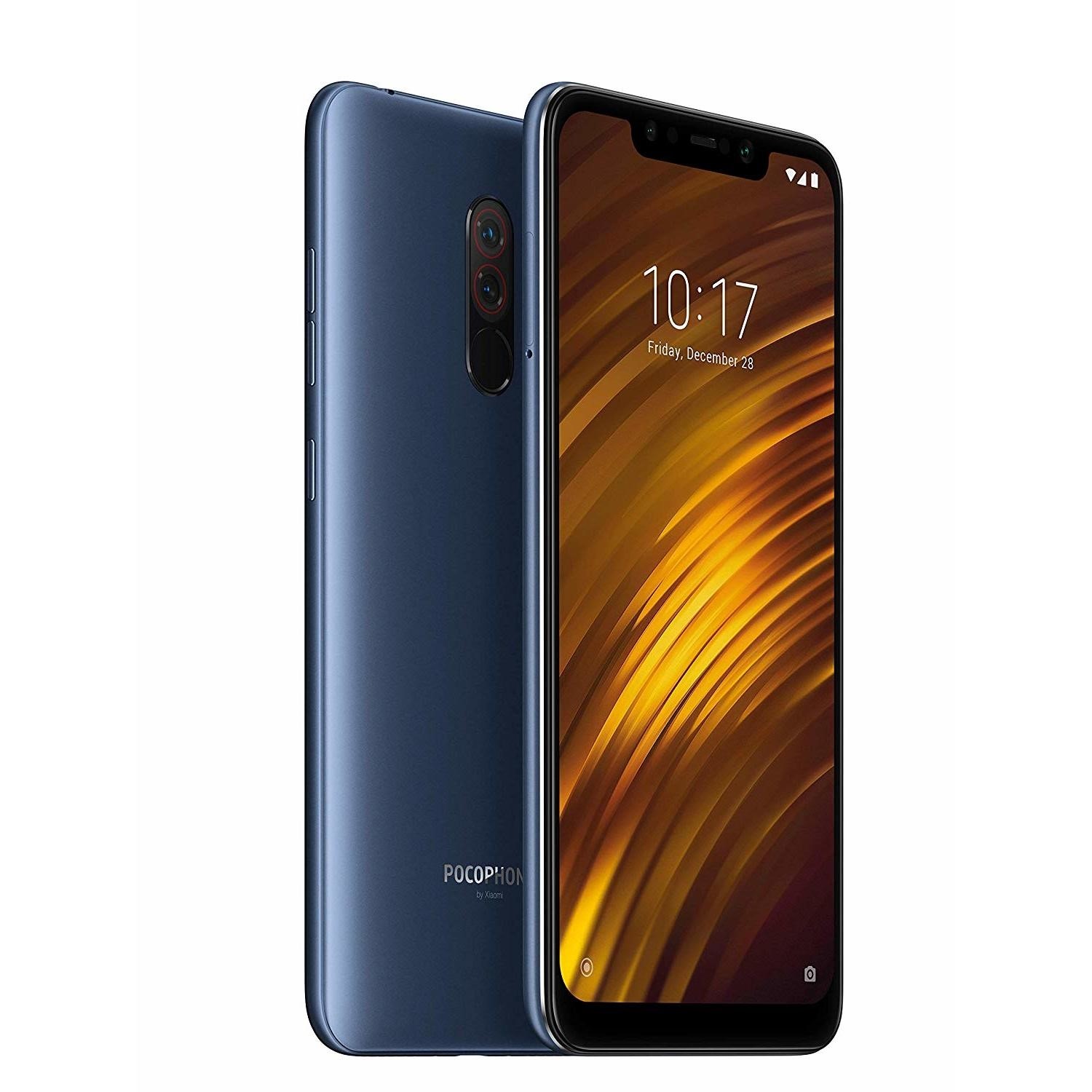 蓄ペン Pocophone F1 128GB　中古　おまけ有 GRADE A1 - Xiaomi POCOPhone F1 6GB/128GB Blue Dual SIM Unlocked